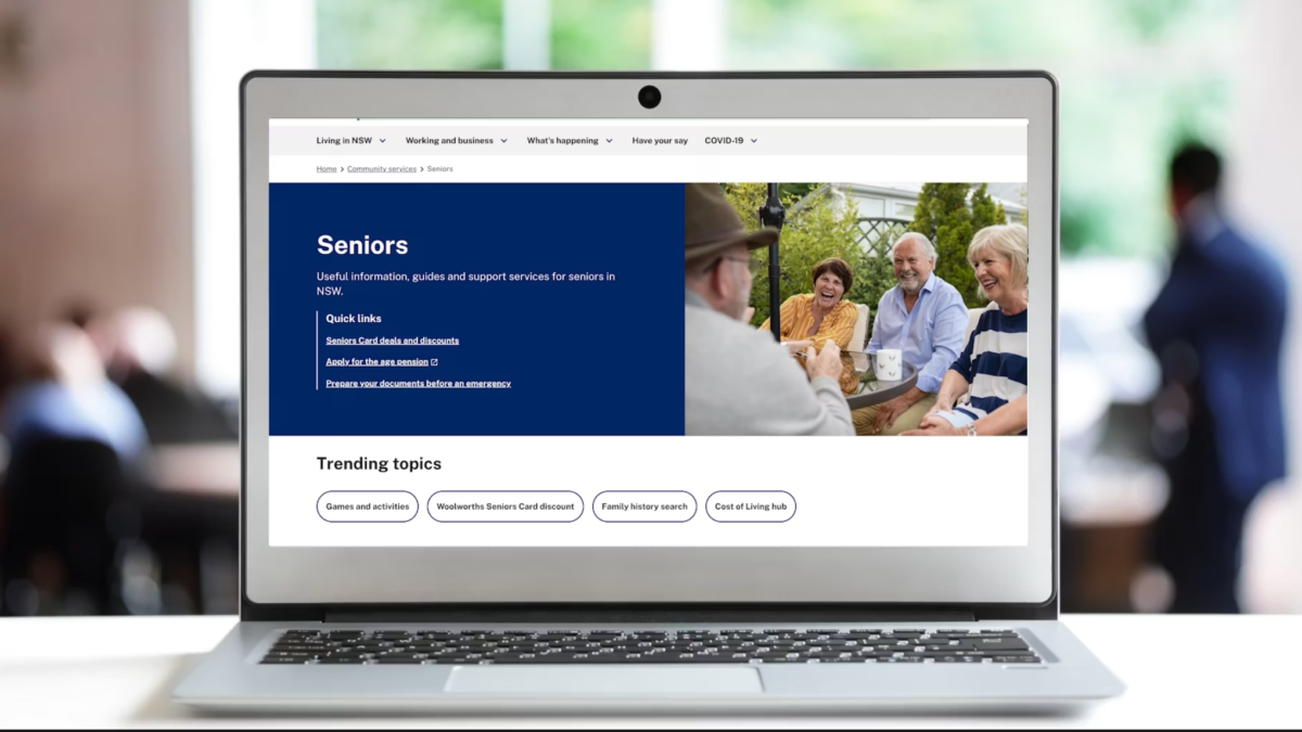 Online information hub launched to try to help NSW seniors save money