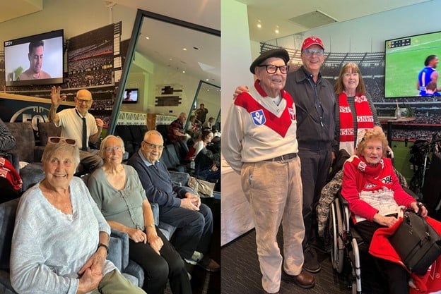 Foxtel give up its MCG corporate box for Bolton Clarke aged care residents 