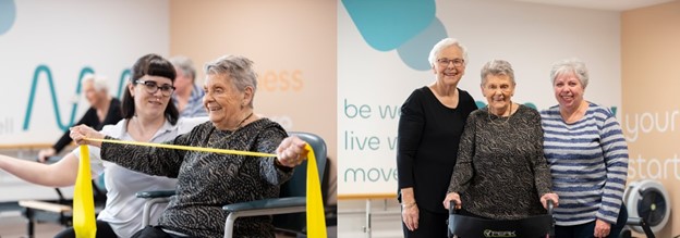 Personalised exercise classes and one-on-one sessions in retirement living