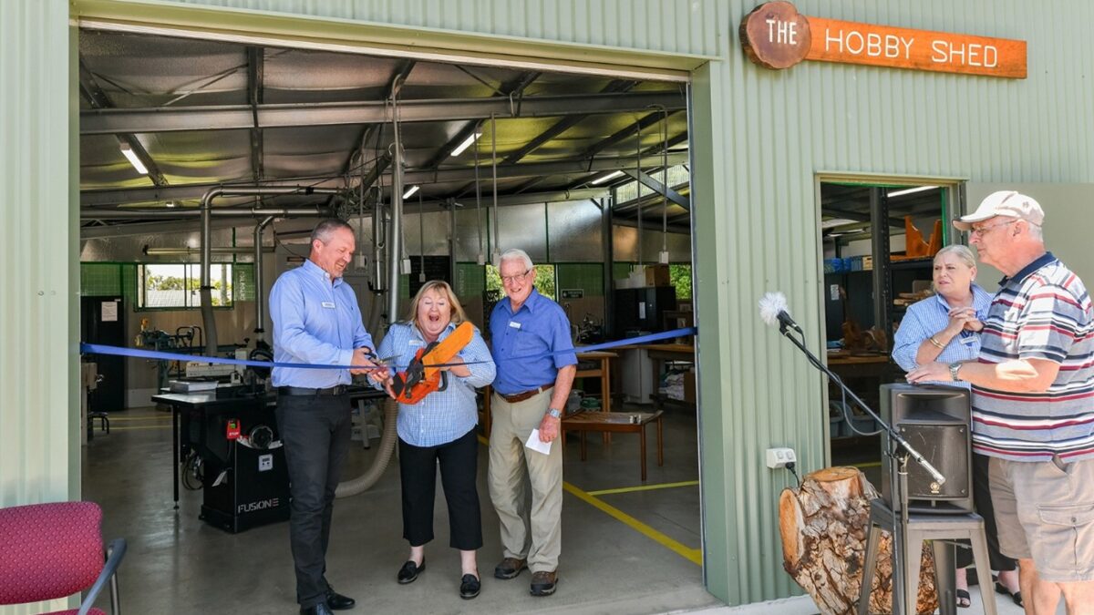 New hobby shed brings creativity, friendship, and fun to Caloundra Rise Retirement Village