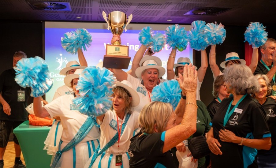 In later life what could be better: fun, laughter and a bit of competition