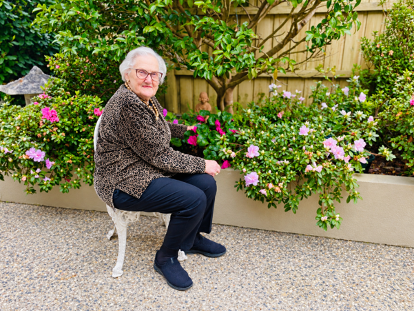 Muriel moved into her retirement village at 75. Eighteen years later, her garden is still growing